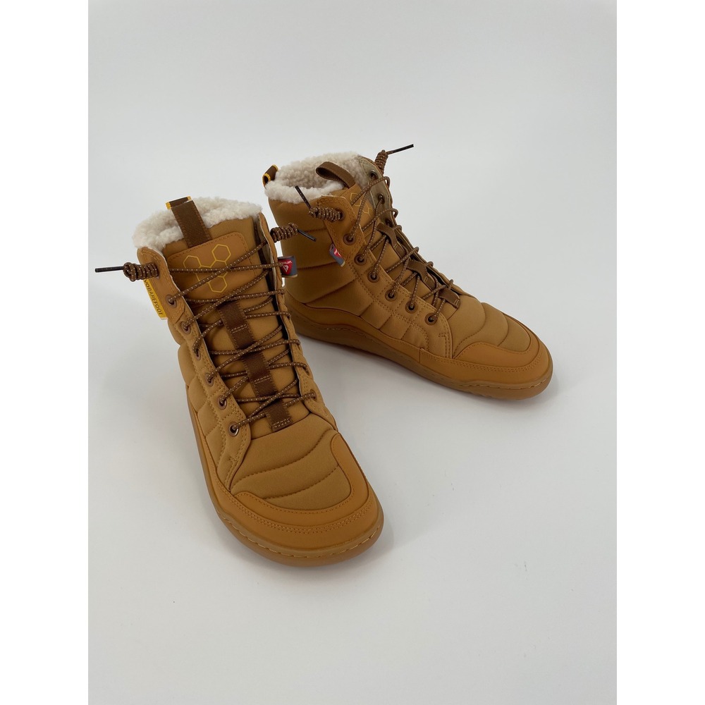 Vivobarefoot Gobi Hiber Winter Boot PrimaLoft Insulated Tan 38 NIB